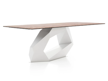 RAW DIAMOND - Rectangular glass table by Liu Jo Living Collection - view 3